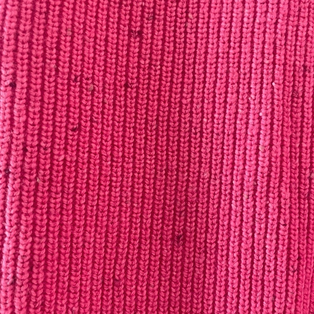 New TALBOTS Diamond Tweed Sweater Pink Cowl Neck Speckle' Knit Sz XS NWT - Picture 5 of 6